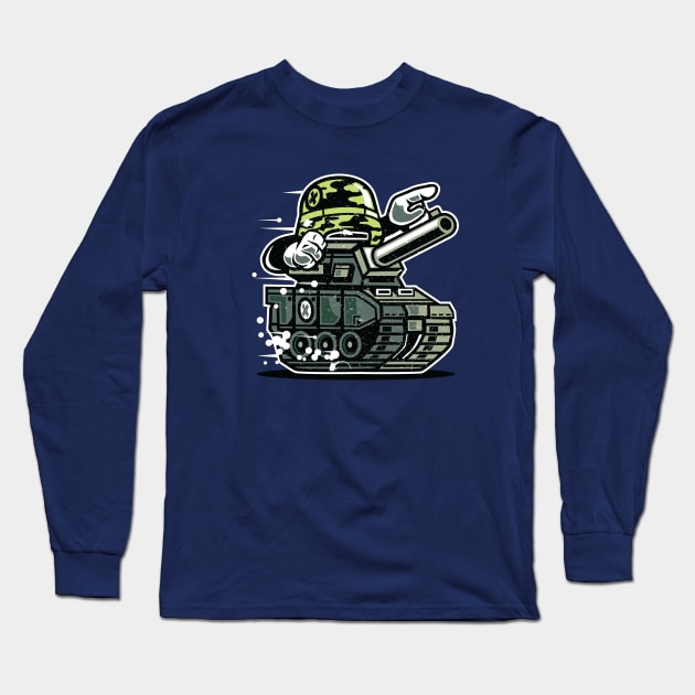 Main Battle Tank Long Sleeve T-Shirt by LineXpressions